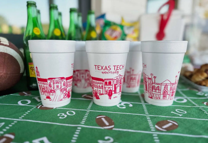 TEXAS TECH FOAM CUPS - 10 PACK