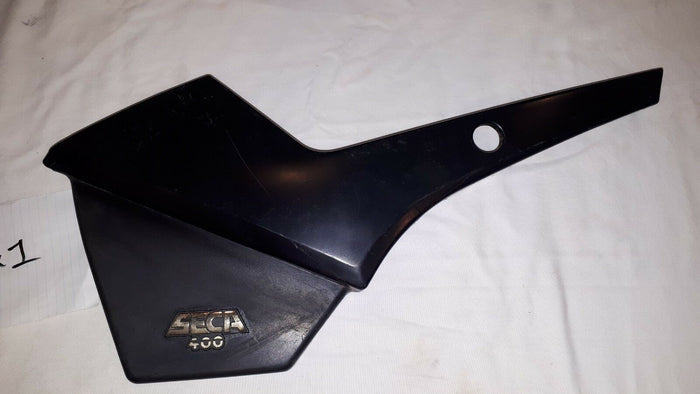 XS400 SECA LEFT SIDE COVER, BLACK, CRACK AT BOTTOM