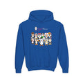 Youth-Size Penguin Paradise Hoodie: Cute Cartoon Penguins Design